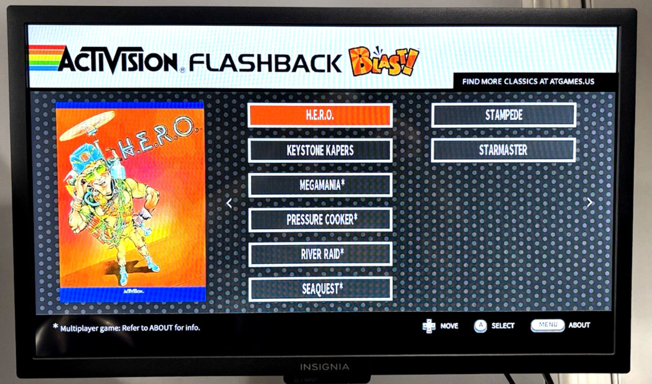Activision Flashback Blast! Pitfall River Raid HDMI 20 Retro Games Tested_