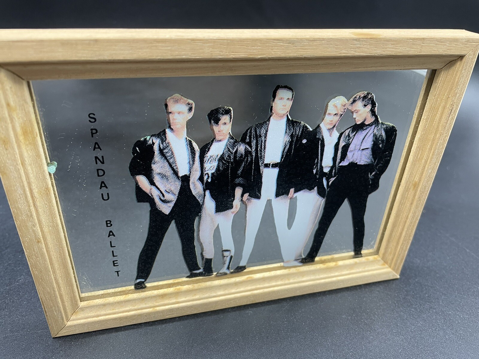 80s# VINTAGE RARE MIRROR FRAME SPANDAU BALLET OFFICIAL NEW OLD STOCK#[MG]