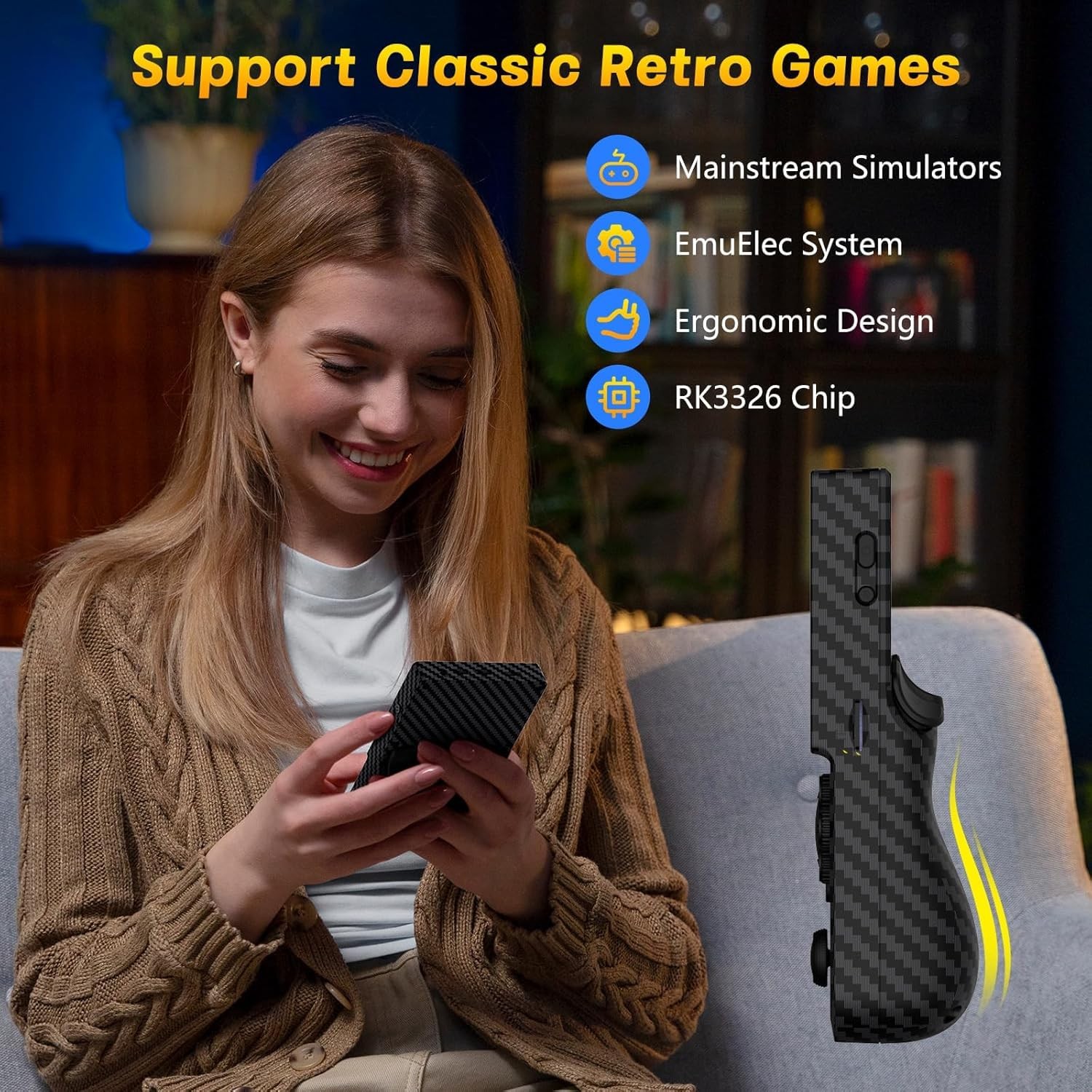 R36T Retro Handheld Game Console, 3.5 Inch Video Game Console with 3500mAh Ba…