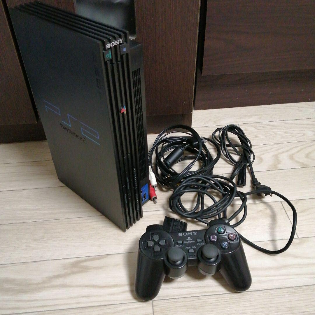 Sony PlayStation2 PS2 Black SCPH-30000 Console & Controller