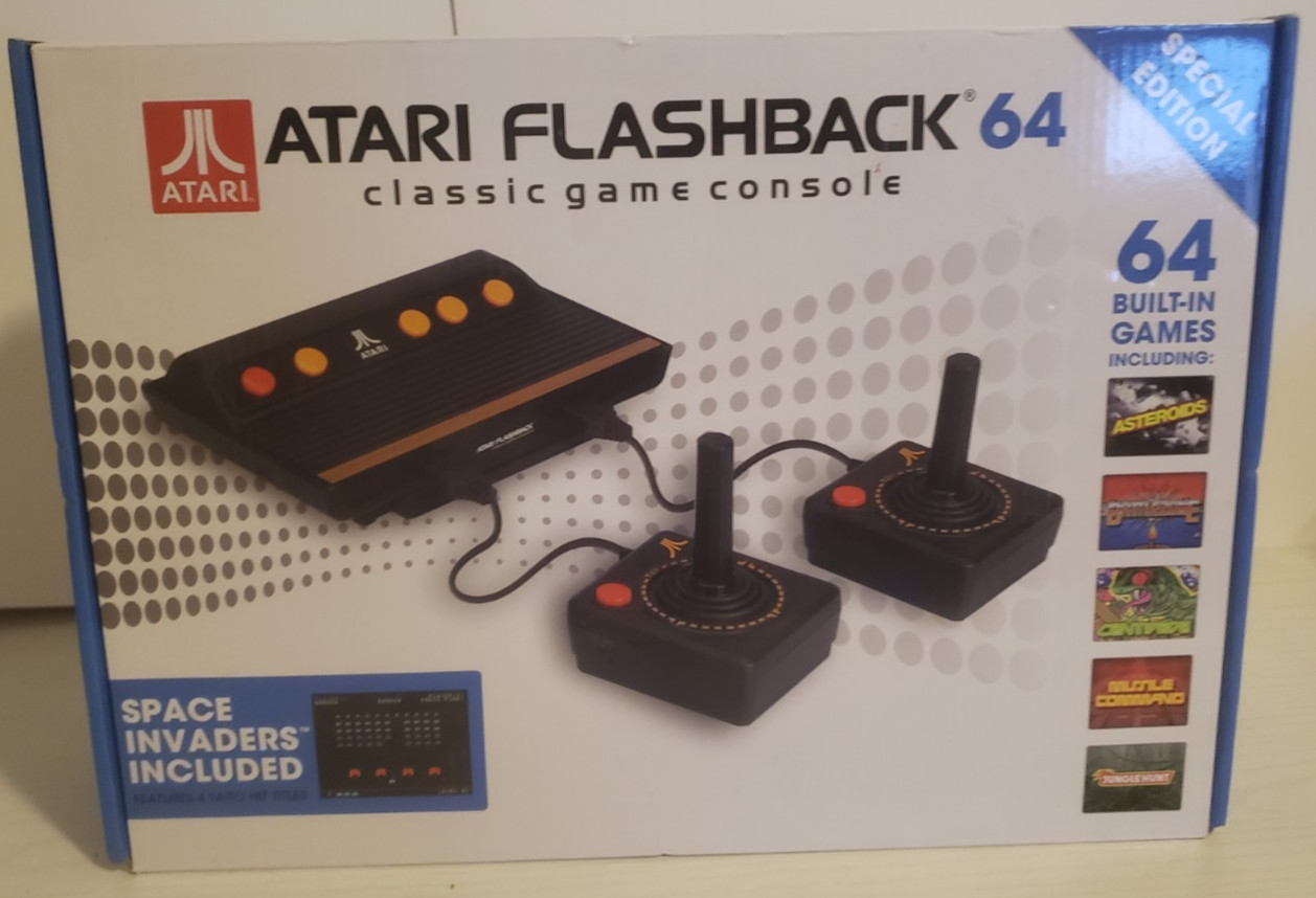 Atari Flashback 64 Special Edition Console w/ Box & 64 Built-in Games-A3, NEW