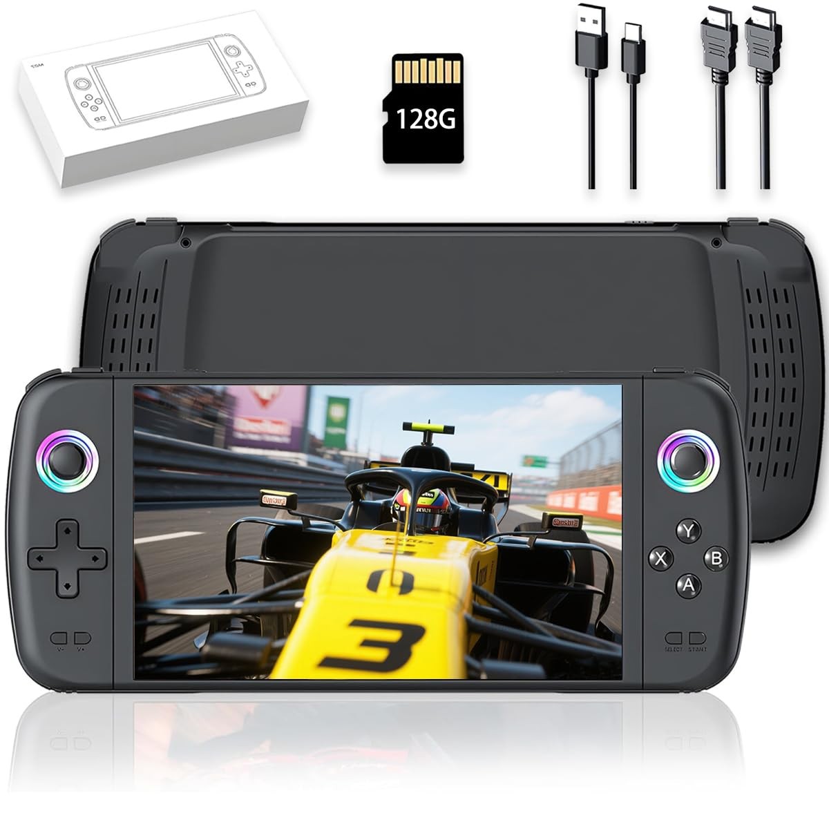 M27 Retro Handheld Game Console,7-inch IPS Screen Portable Android Gaming Han…