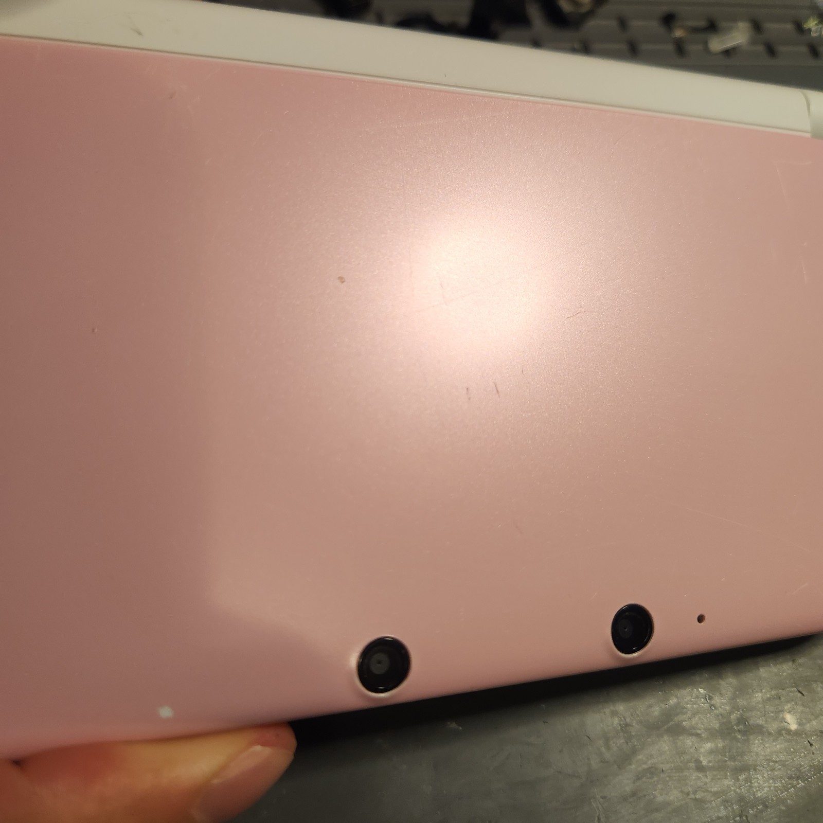 Nintendo 3DS XL White & Pink Handheld System w/Charger FREE Ship!