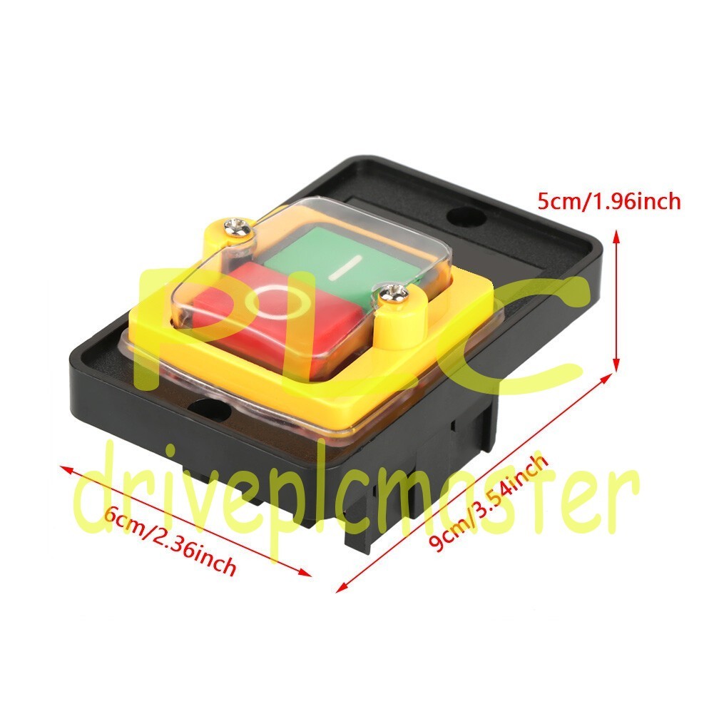 1Pc KA0-5 380V 10A Black 2 Position Power Control Pushbutton Push Button Switch