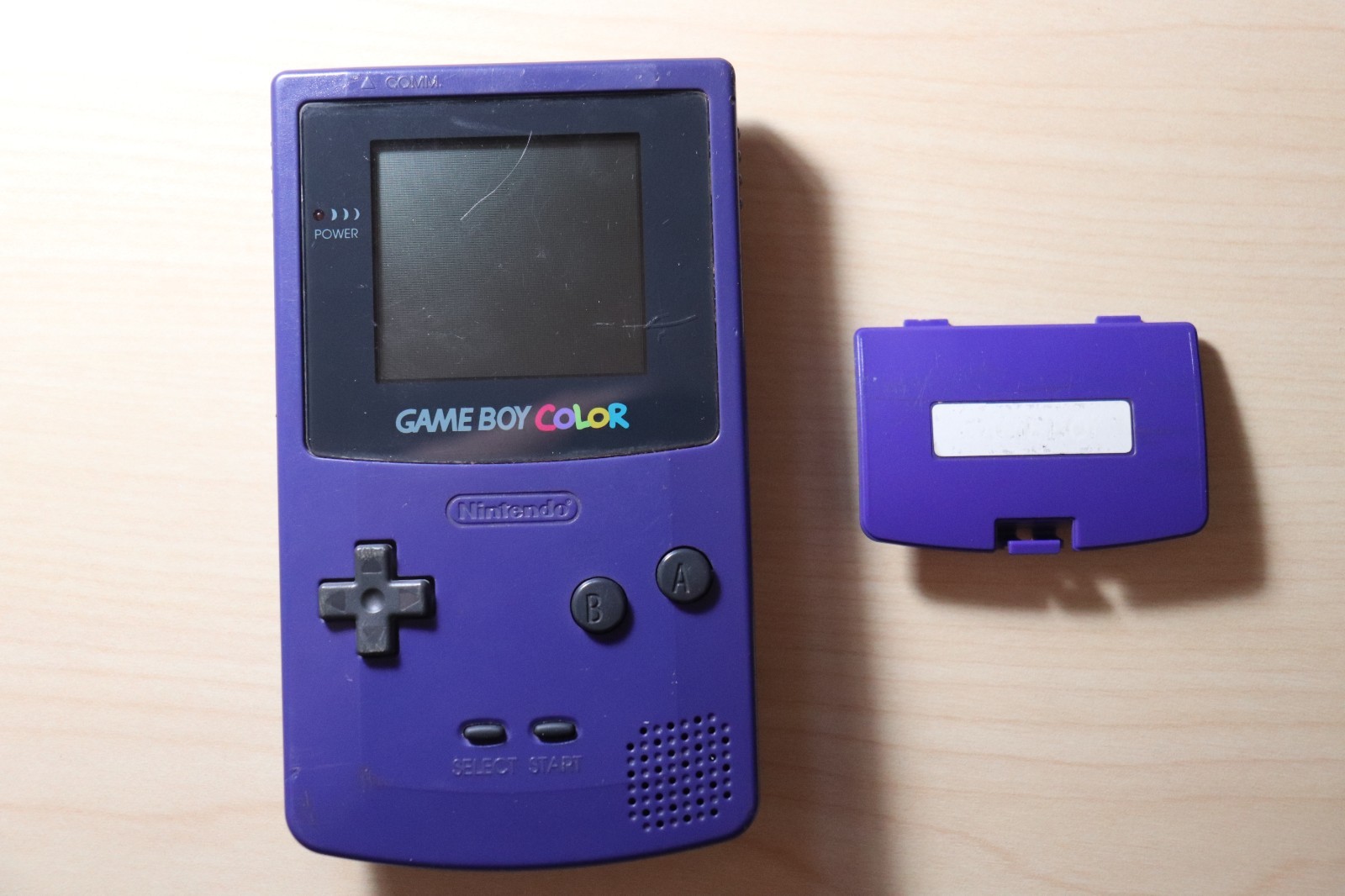 Nintendo Game Boy Color Grape Console CGB-001 TESTED Works