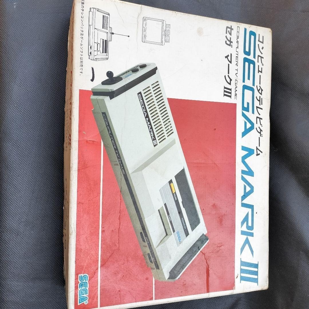 Junk SEGA MARK 3 III Master System Console with Box + Games Japan No RF Cable