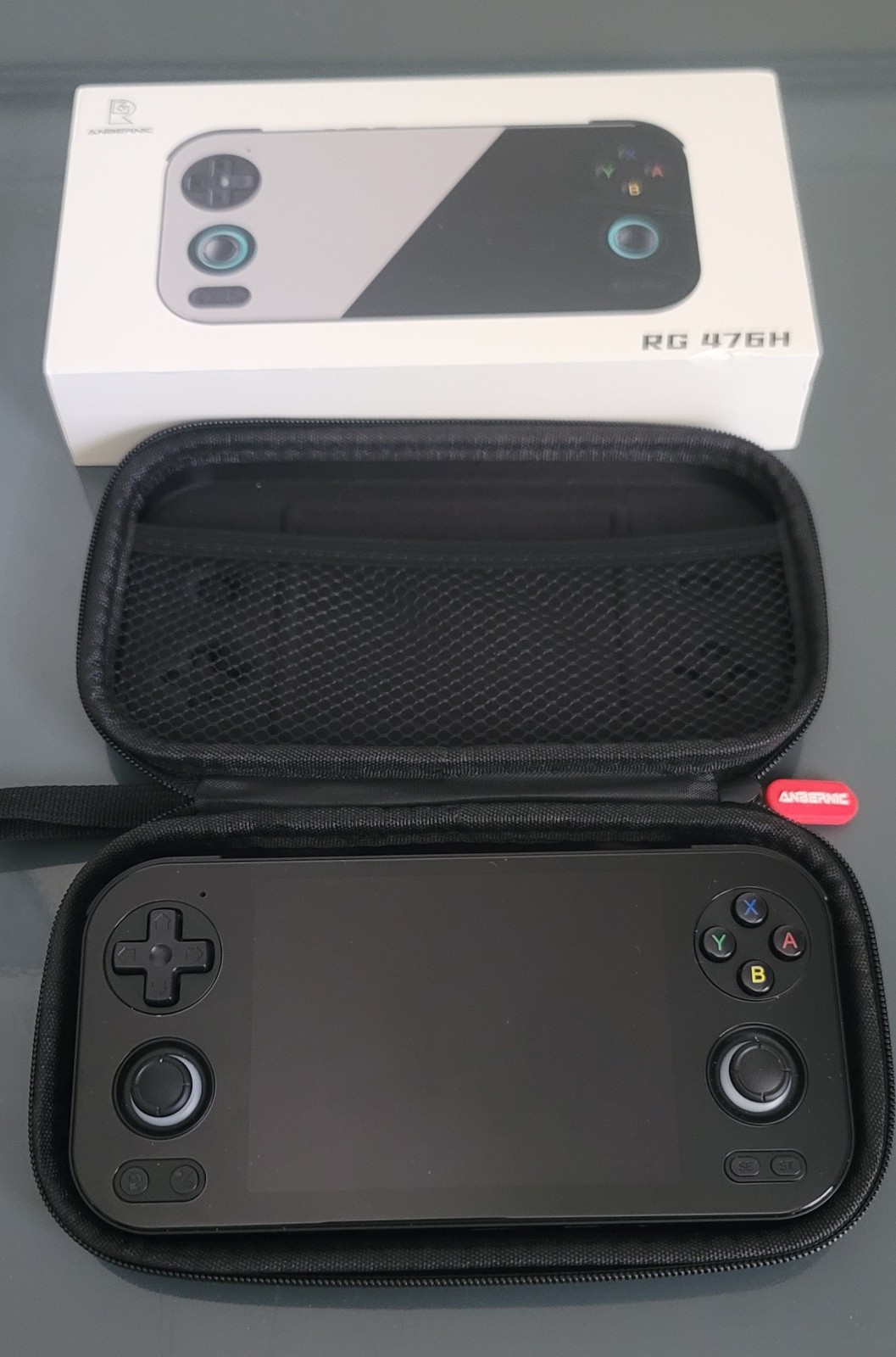 New RG476H with Anbernic carry case and stock 64gb sd card over 4k games ready