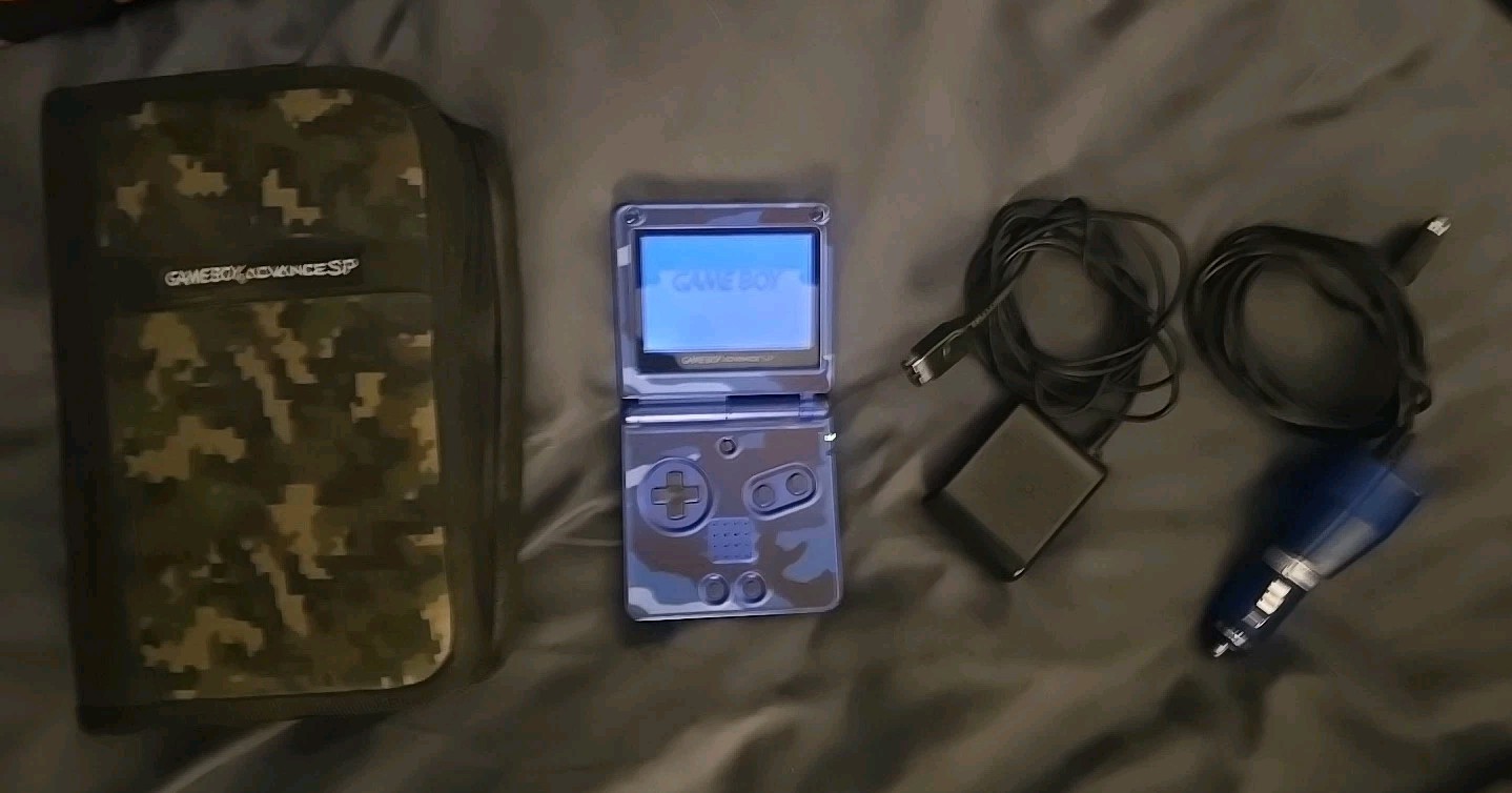 Nintendo Gameboy Advance SP Handheld System Console COBALT Blue (AGS-001) Tested