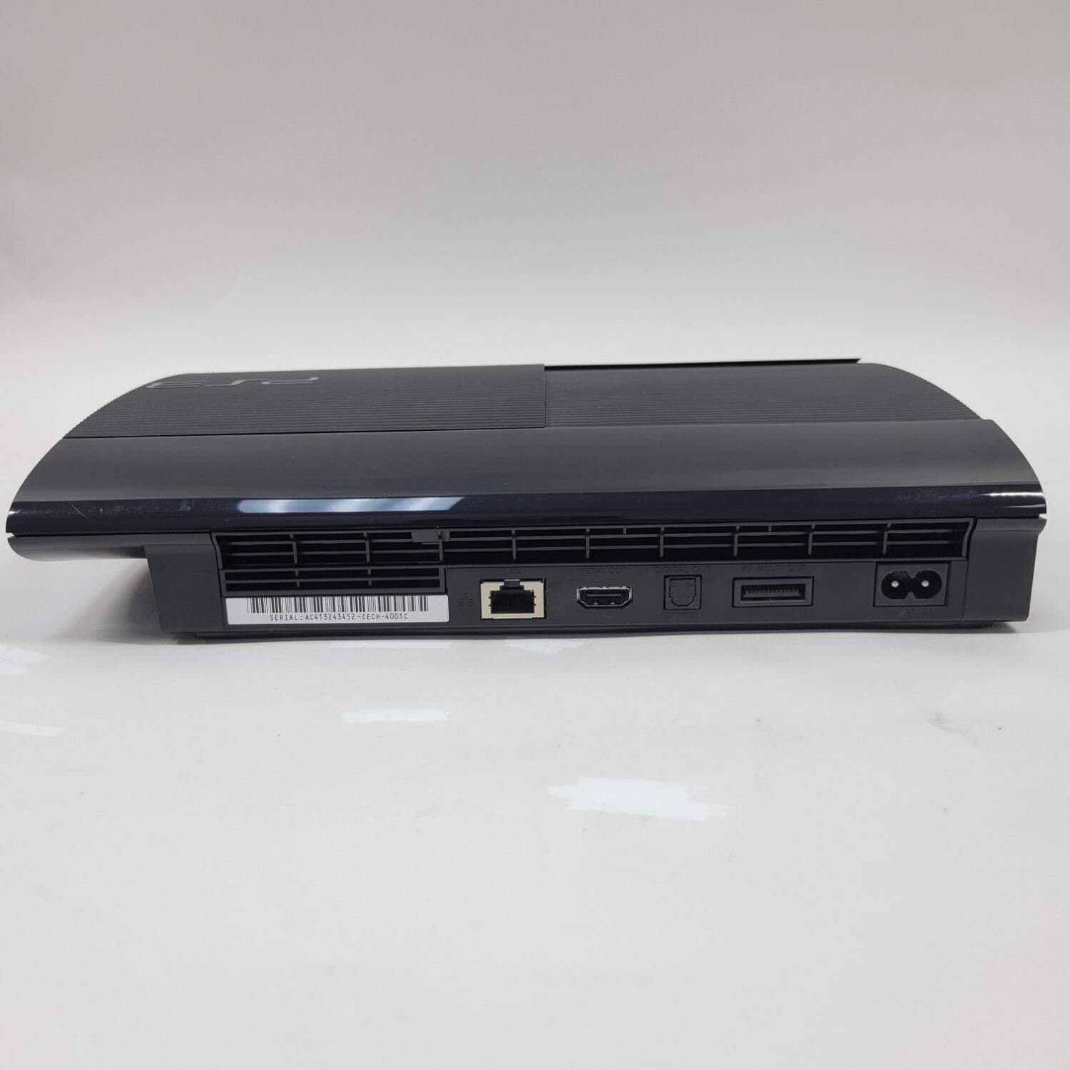Sony PlayStation 3 Super Slim PS3 500GB Black Console Gaming System CECH-4001C