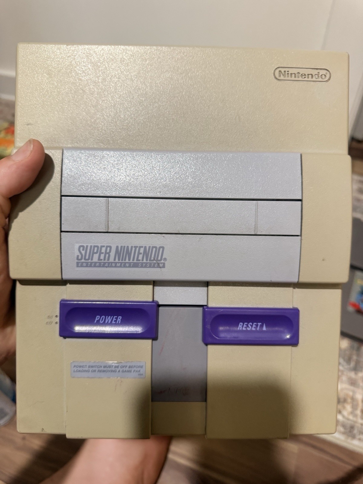Nitendo SNES VIDEO GAME CONSOLE *TESTED WORKING*