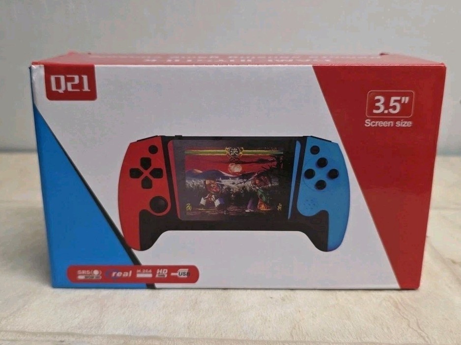 Retro FC 3.5 Red/Blue Handheld Portable 500 Game Console NIB