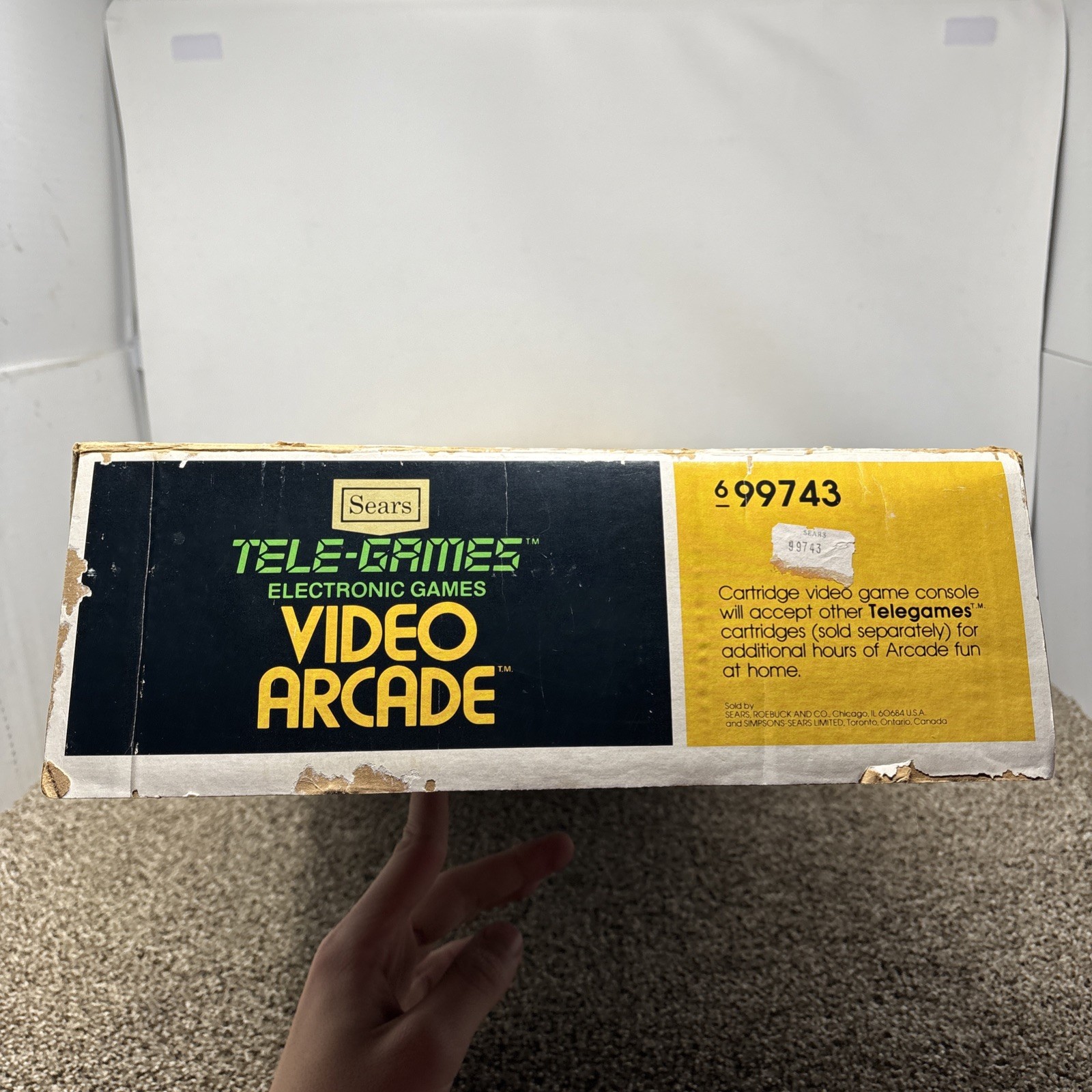 Sears Tele-Games Atari 2600 Heavy Sixer Console With Box TESTED