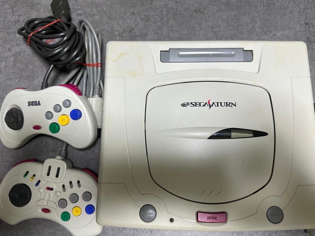 Tested and Working Sega Saturn Console Set (HST 0014) with Box and Controller