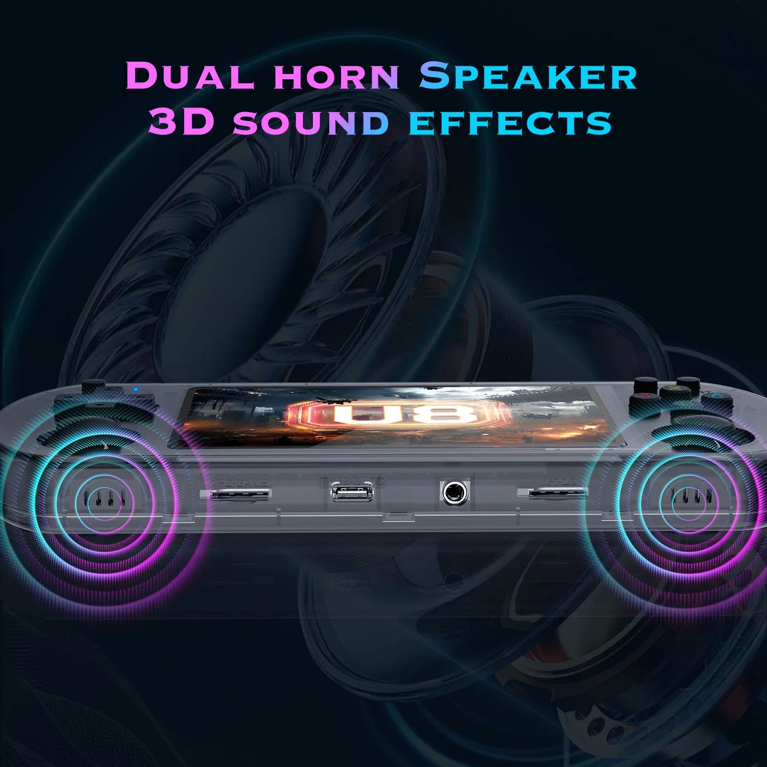 2026 New Upgraded U8 Retro Handheld Game Console, 128GB Mini Video Game