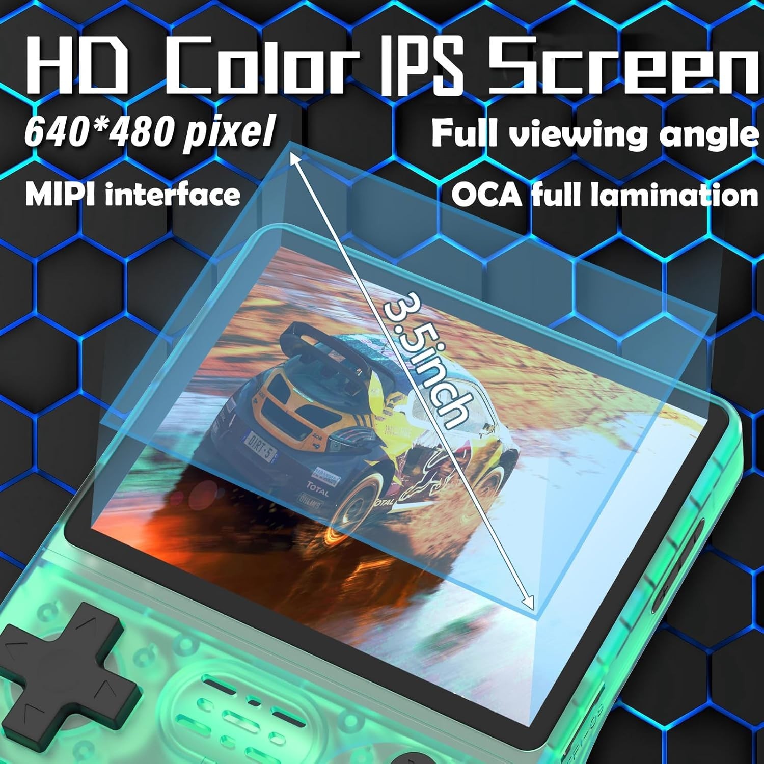 R40S Pro 30,000 in 1 Handheld Game Console, 3.5 inch IPS Screen, 256G TF Card