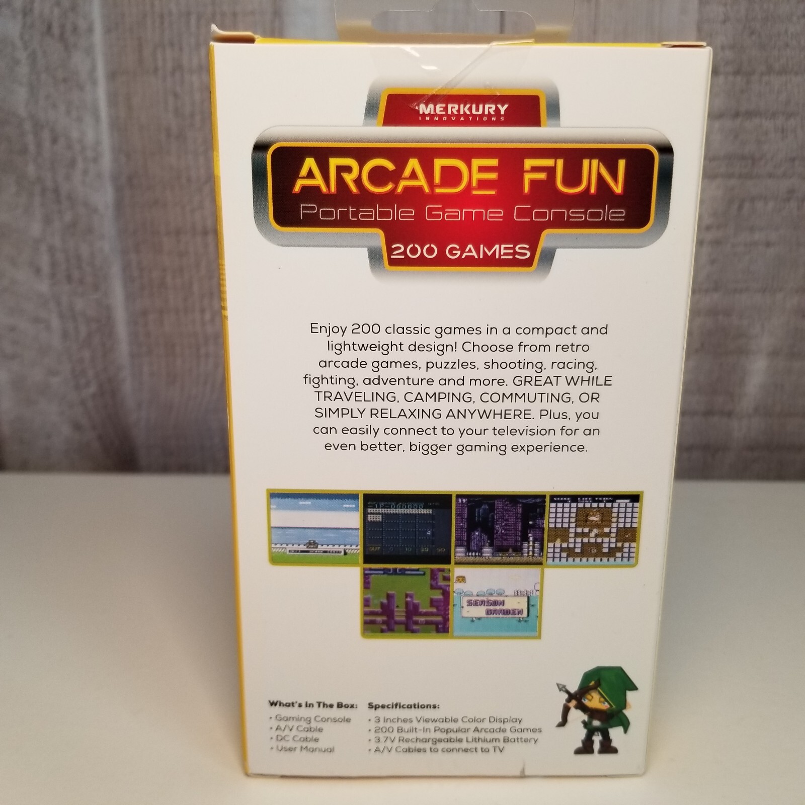 Merkury Innovations Arcade Fun Portable Gaming Console 200 Games New/Sealed
