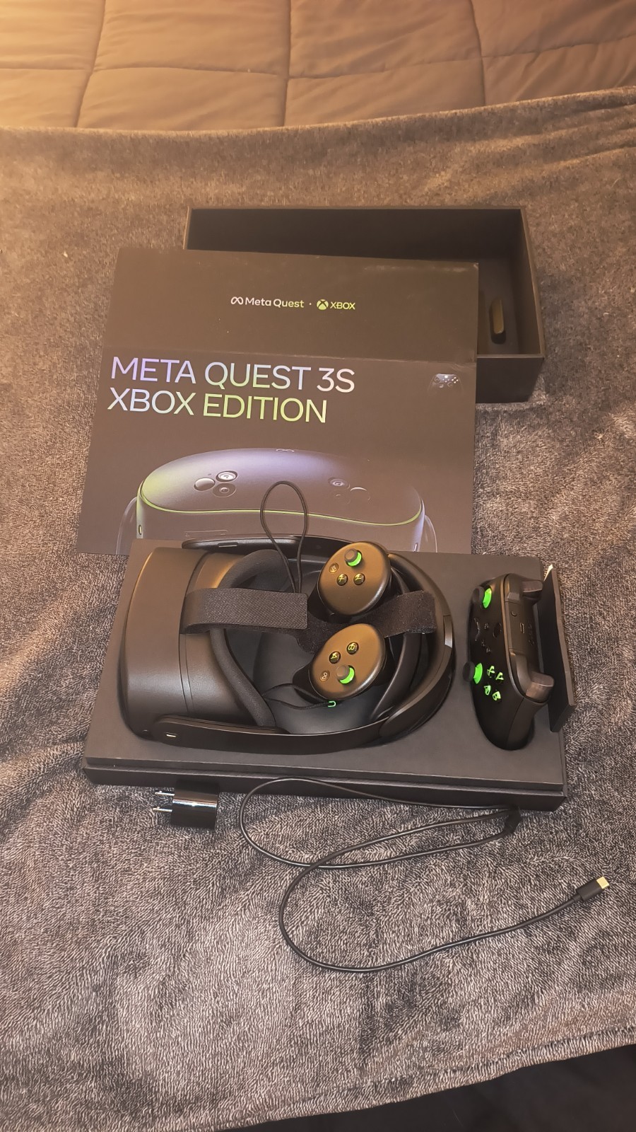 Meta Quest 3S Xbox Edition – 128GB – Carbon Black/Velocity Green