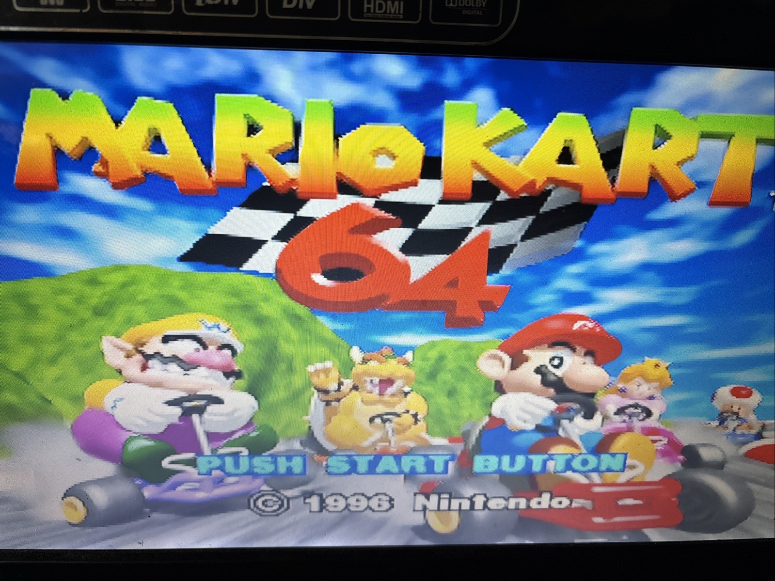 Nintendo 64 N64 Black Region Free Console Bundle with Controller & three game