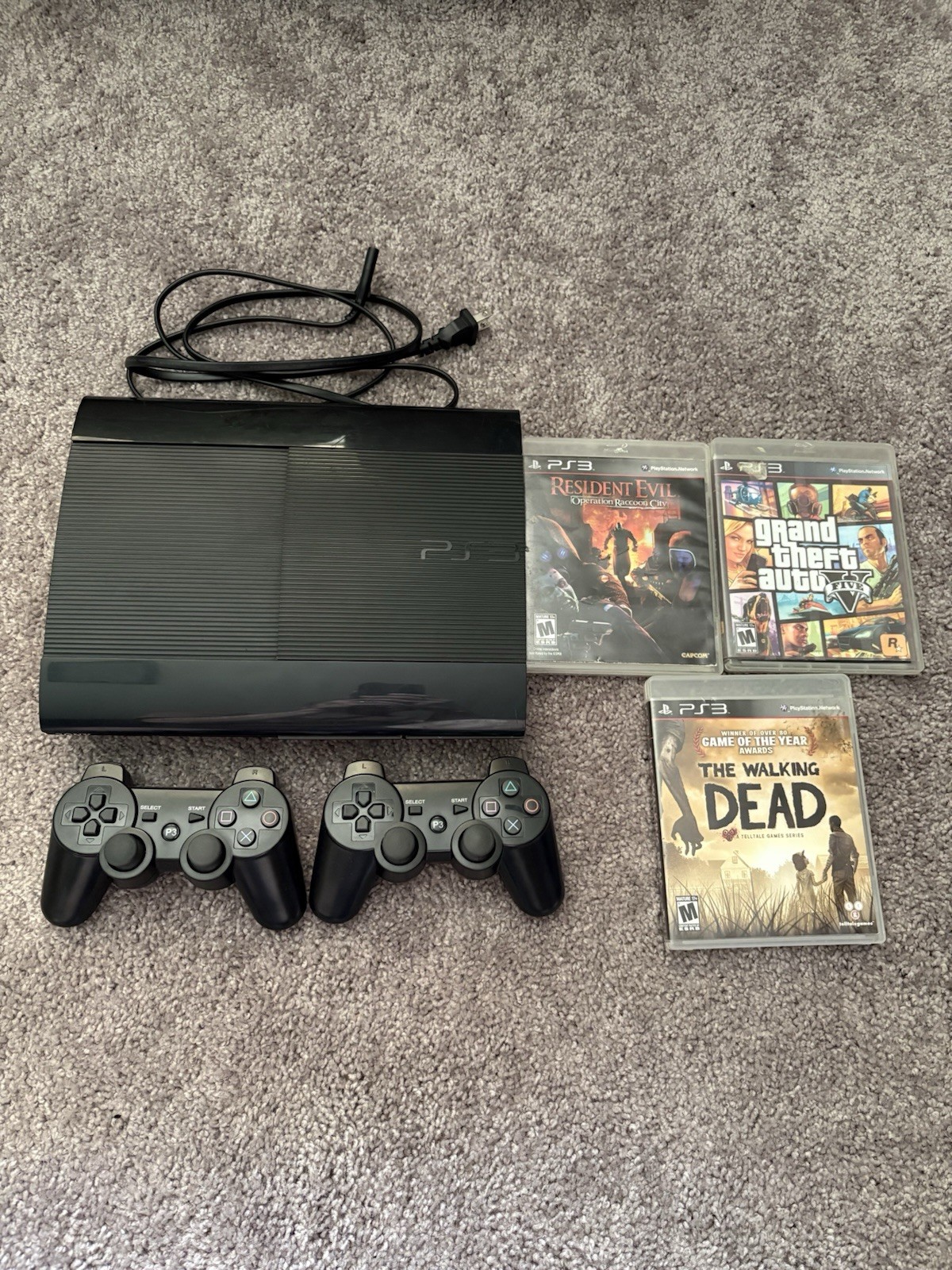 PlayStation 3 Super Slim 500GB Gaming System CECH-4001C Bundle-Tested