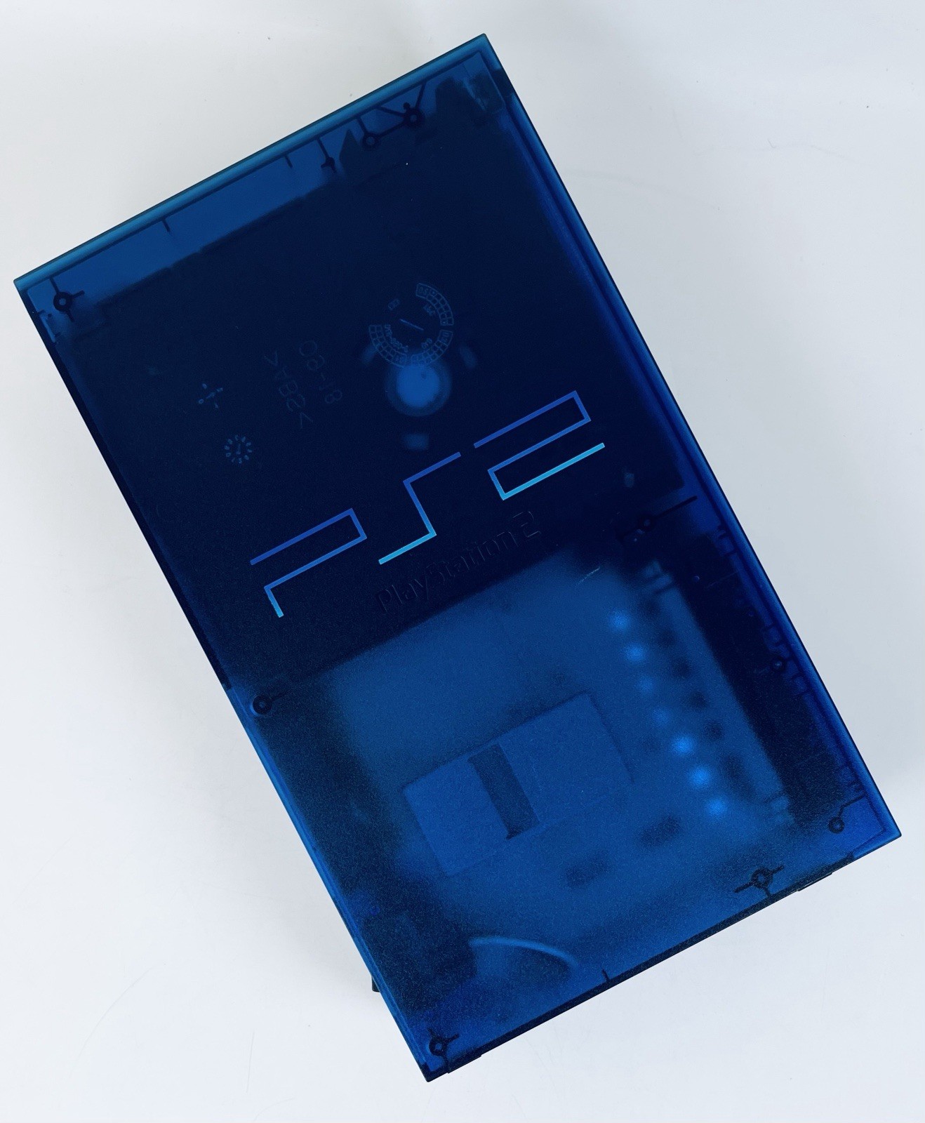 Sony PlayStation 2 PS2 SCPH-37000 Ocean Blue Console Japan Limited w/ Stand Test
