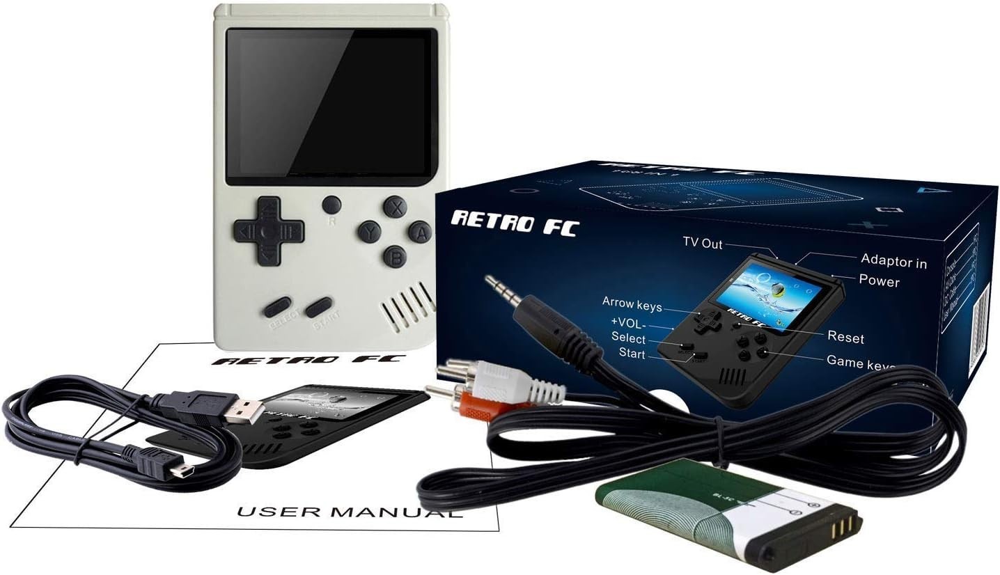 Retro Handheld Games Console for Kids/Adults, 168 Classic 8 Bit Games 3 inch …