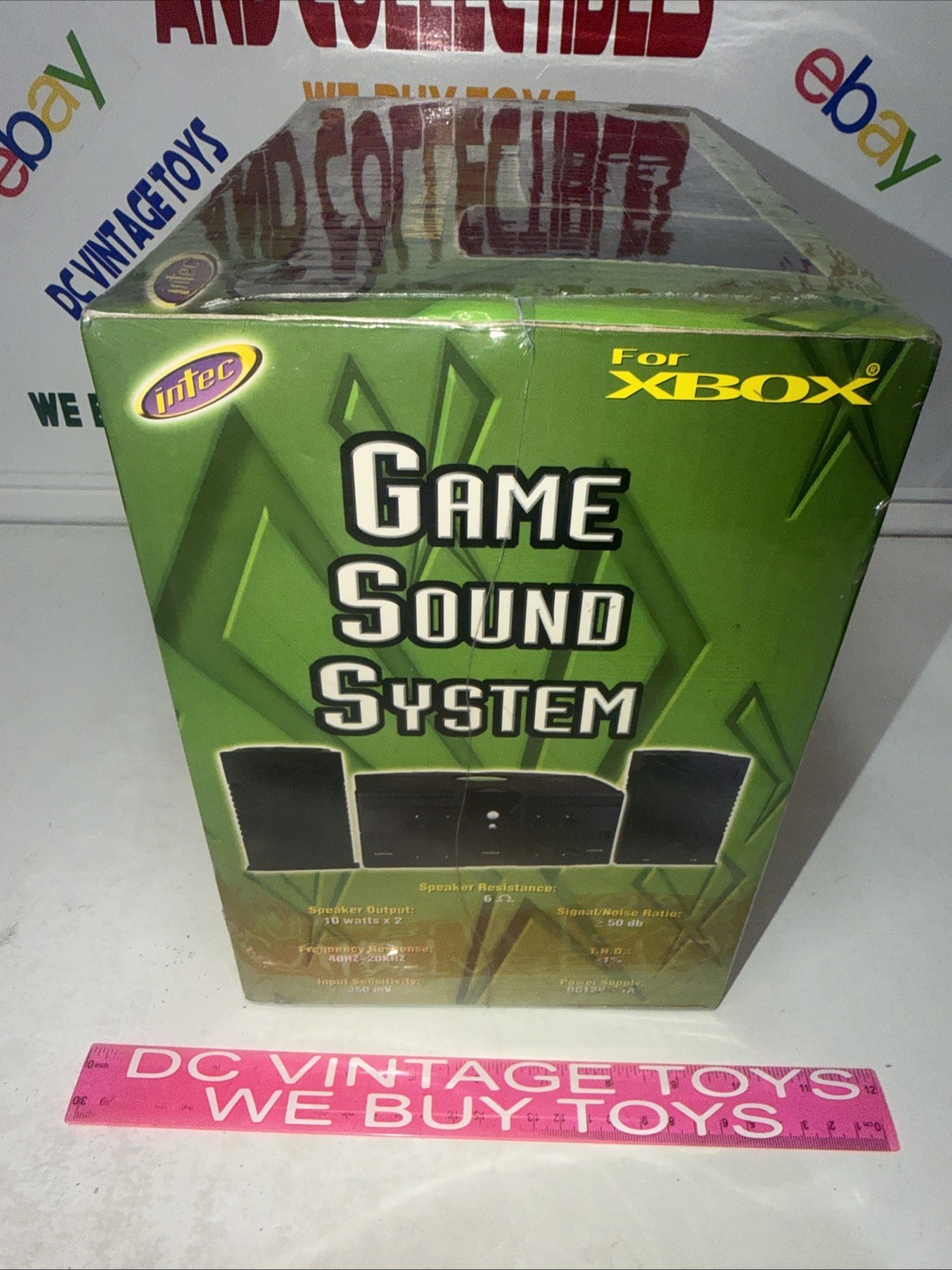 Original Intec Game Sound System For Xbox Stereo Speakers & AV Selector NEW 🔥