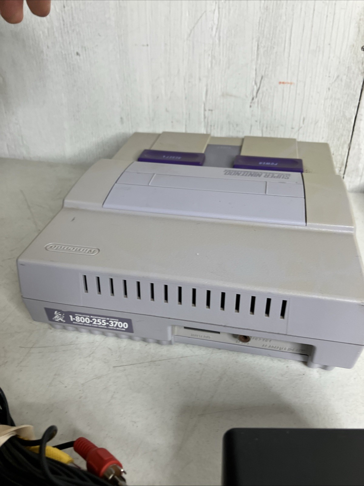 Super Nintendo SNES System Console Bundle 10 Games Super Mario World TMNT IV