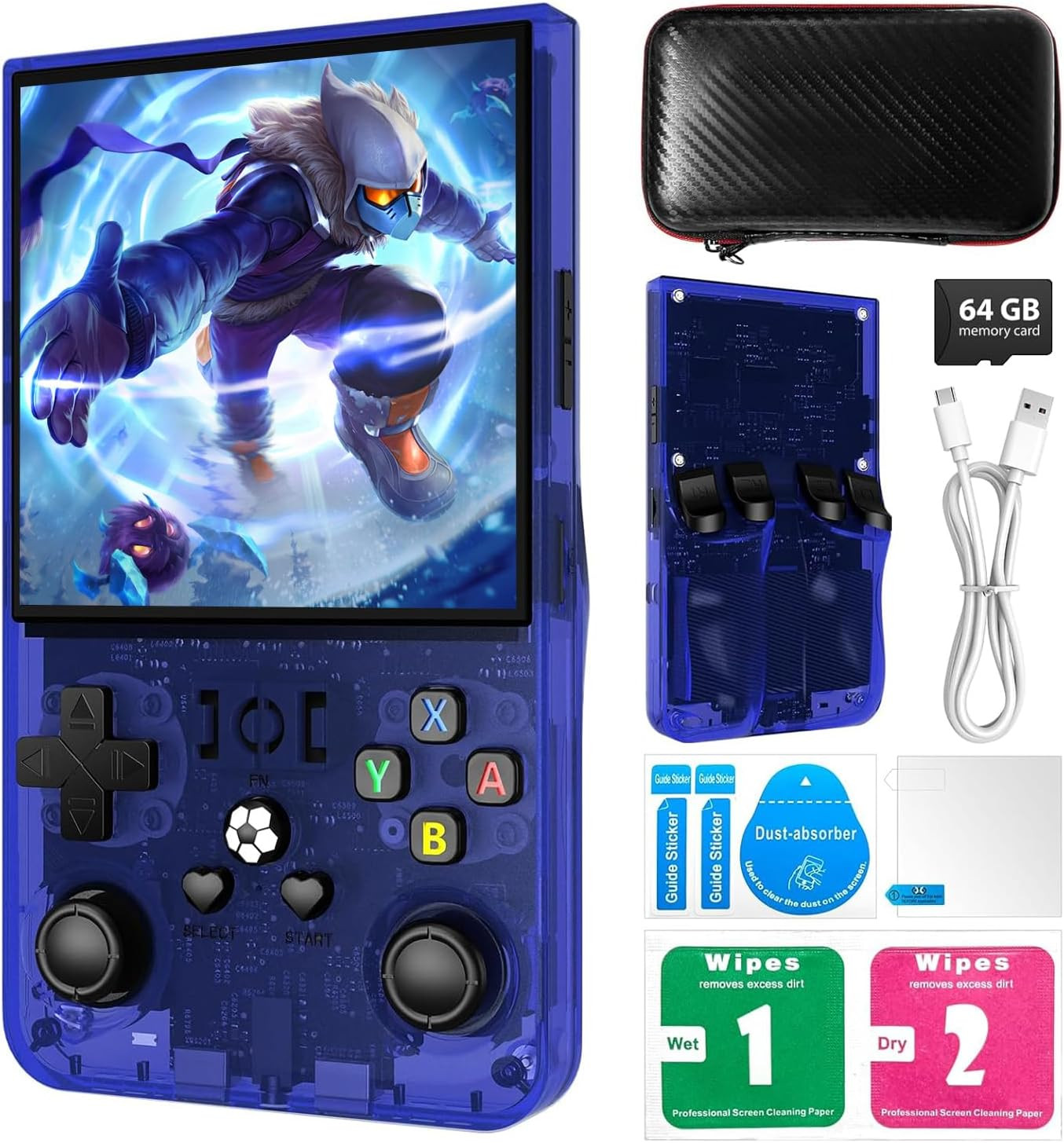 2025 New Upgrade R36MAX Retro Handheld Game Console with 64G Built-In 18000+ Cla