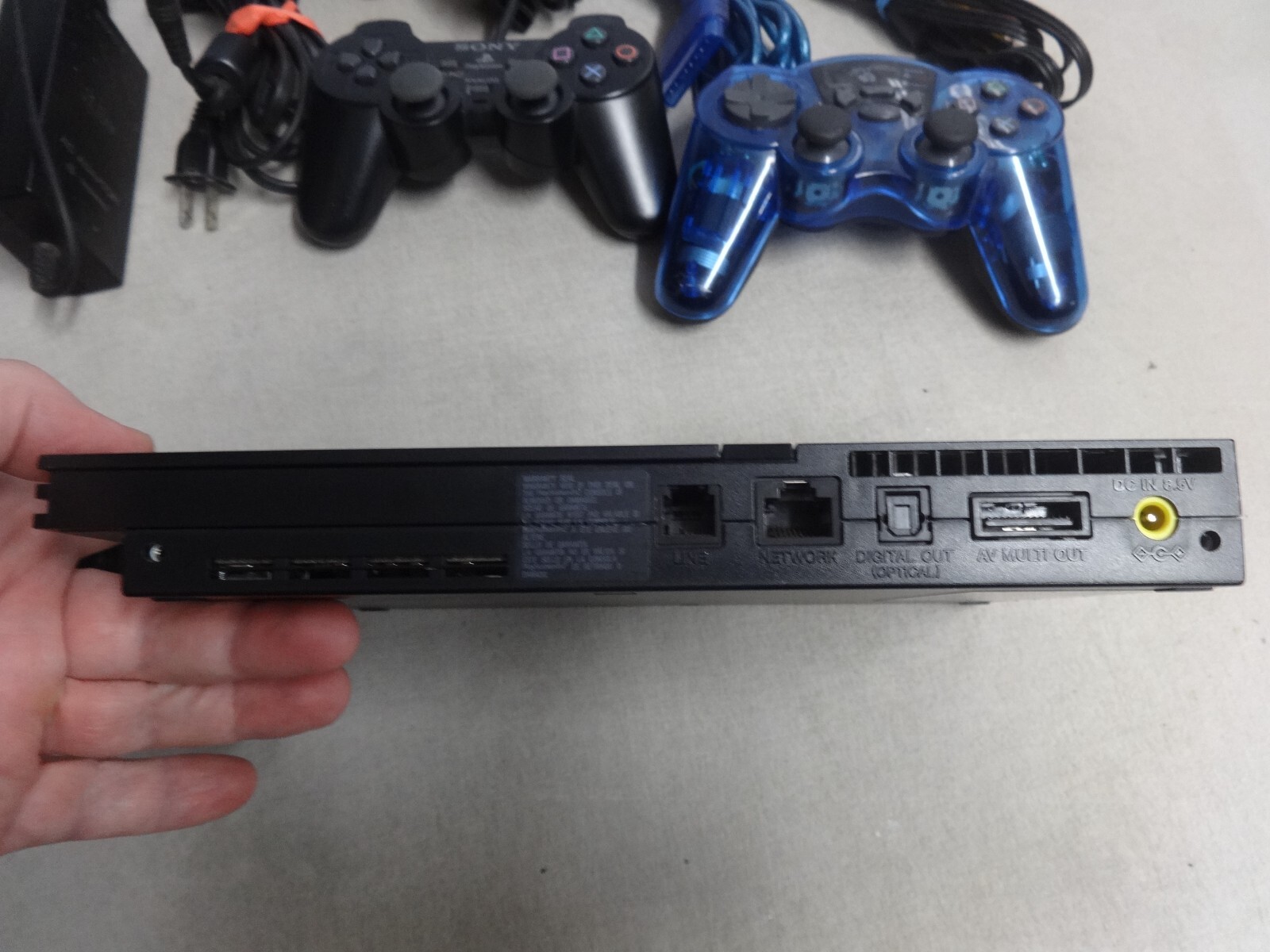 OEM Sony PS2 SLIM Video Game System Console Bundle Set Playstation-2 SCPH-70012