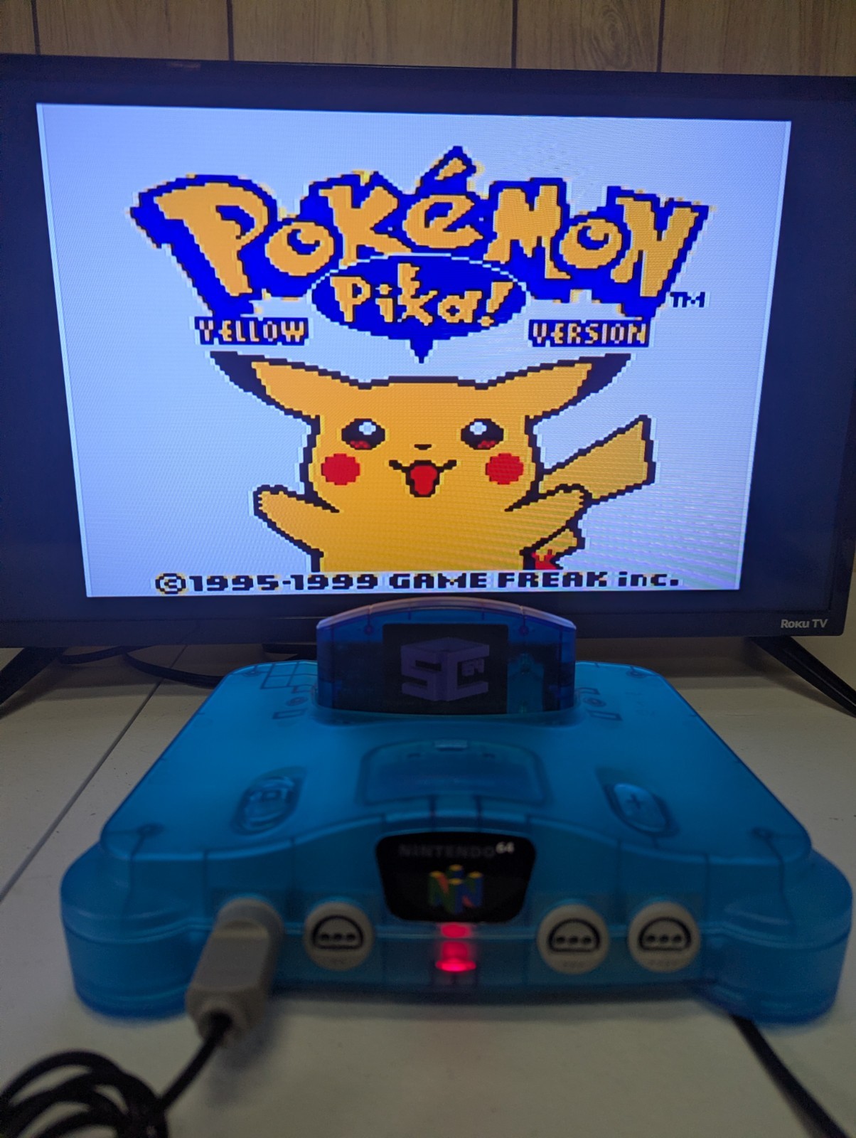 Nintendo 64 Ice Blue Console + SummerCart 64