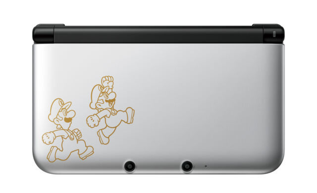 Nintendo 3DS XL The Year Of Luigi 30th Anniversary Ed Silver W/Charger Tested