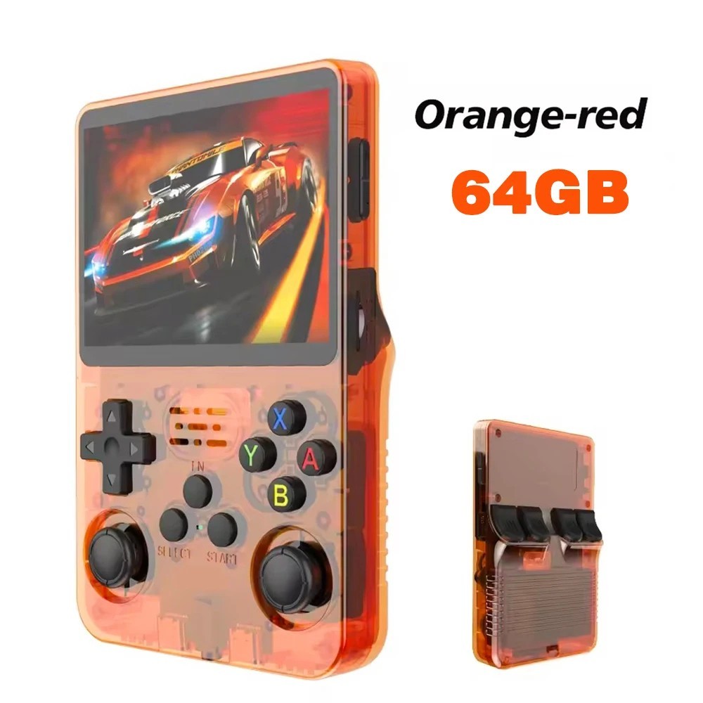 64-128GB, R36S Retro Handheld Video Game Console 20000 Games 3.5″ IPS Screen,USA