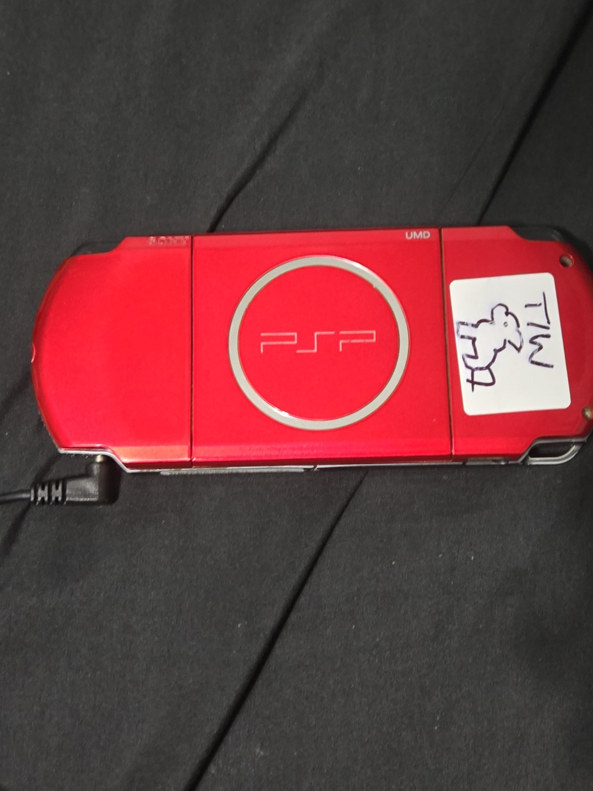 Sony PSP-3000 Launch Edition Red Handheld System Tested And Working No Battery