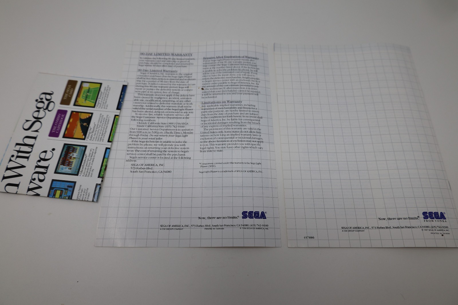 Sega Master System Box Manual Gun *Please Read*