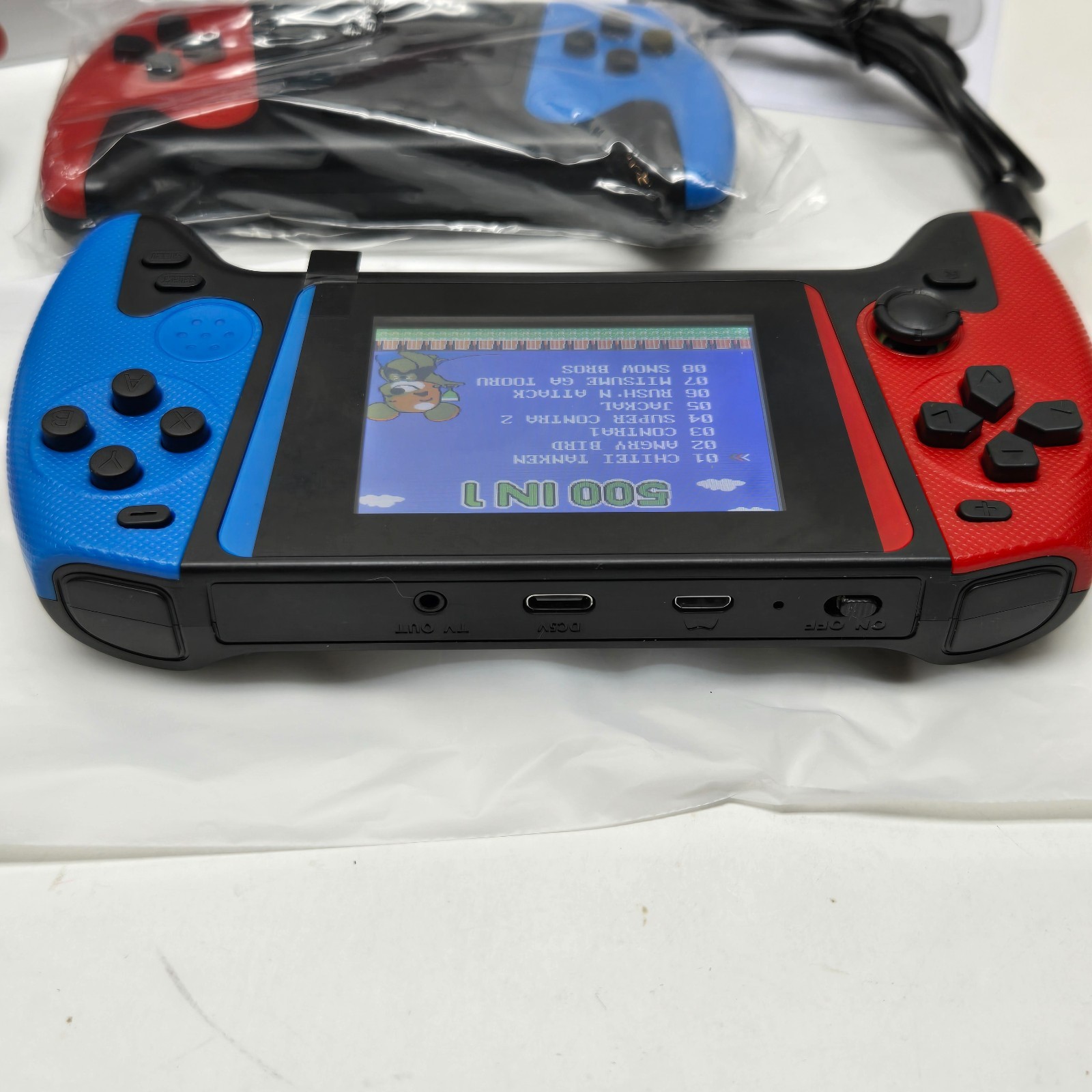 Handheld Gaming Console 3.5″ Portable 500-in-1 Classic Retro Games TV Connection