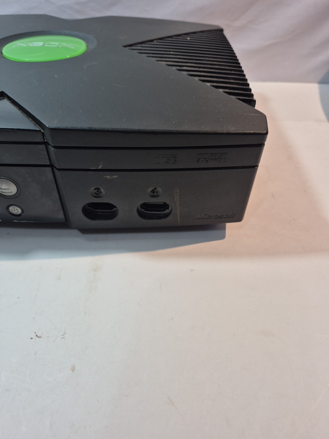 Original Xbox Console Only For Parts Or Repair Tray Sticks Yellow Light Blinks