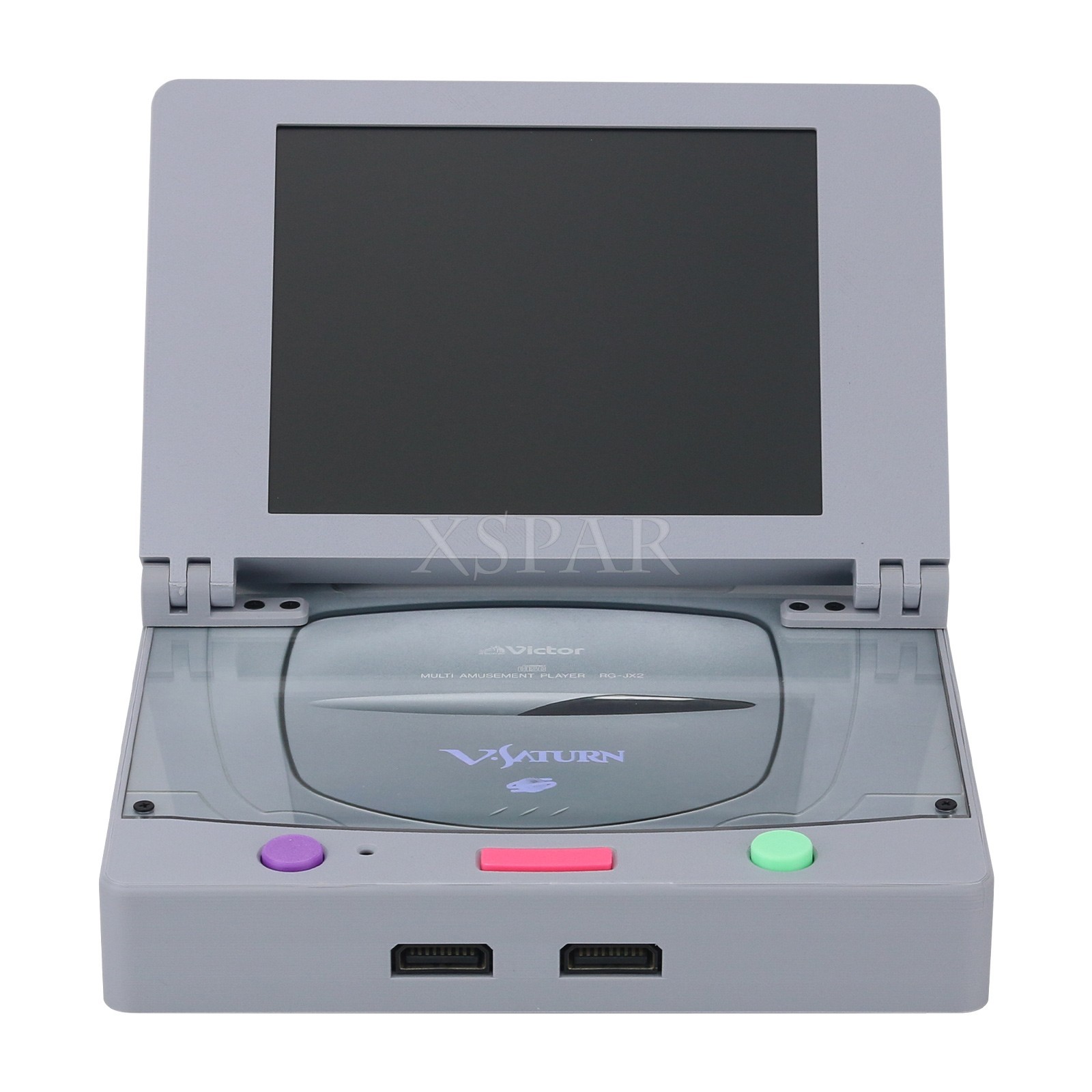 Saturn Slim Combo Game Console 8″ 4:3 LCD Screen Hifi Stereo Speaker for SS Game