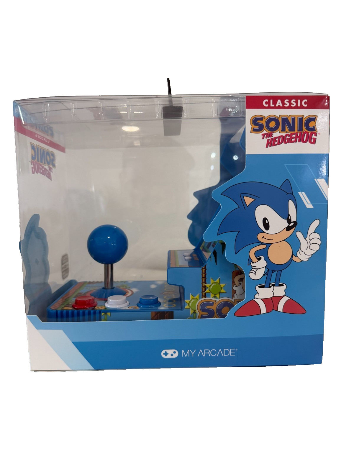 Sonic The Hedgehog Joystick Player Sonic Sega Classic Arcade 3.5″ 2 Games Includ