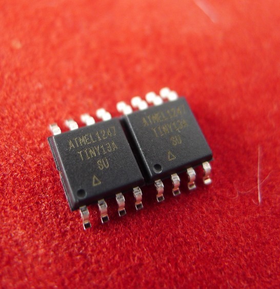 10PCS ATMEL ATTINY13A-SU sop-8 8-bit Microcontroller with Bytes In-System New