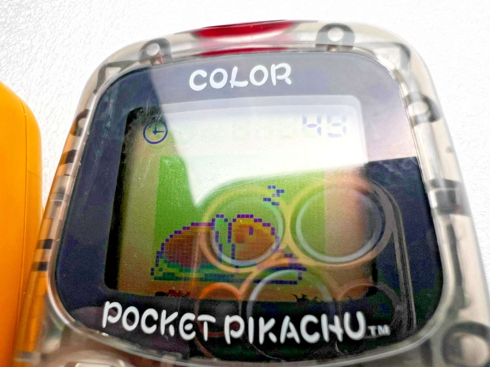 NINTENDO Pocket Pikachu Color Yellow & Clear Set of 2 Pedometer Pokemon Tested