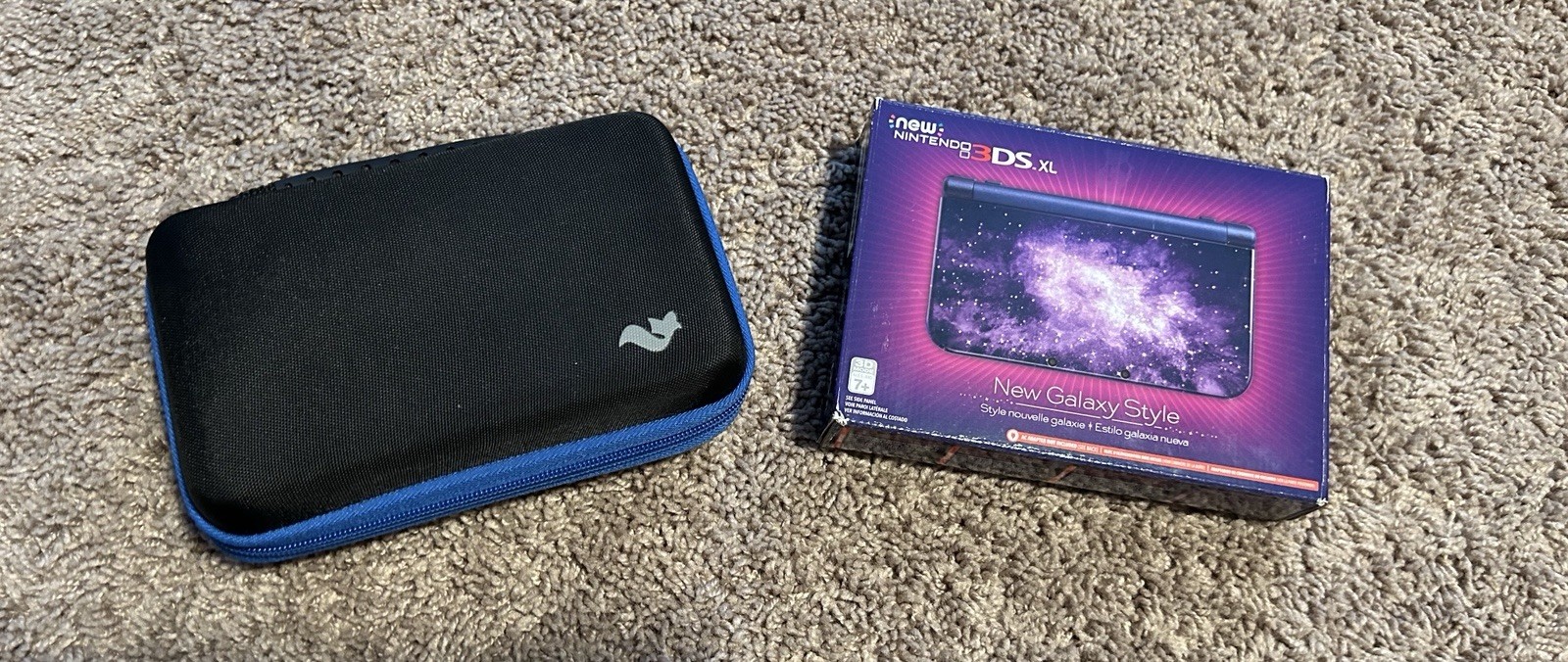 Nintendo 3ds Galaxy XL, in good condition, comes with box, charger, and 9 games!