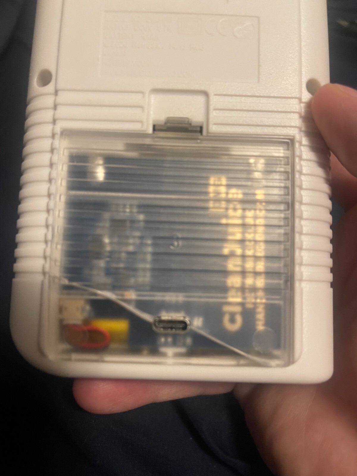 Custom Mega Man Print Nintendo Gameboy with charging cable and 6 games included