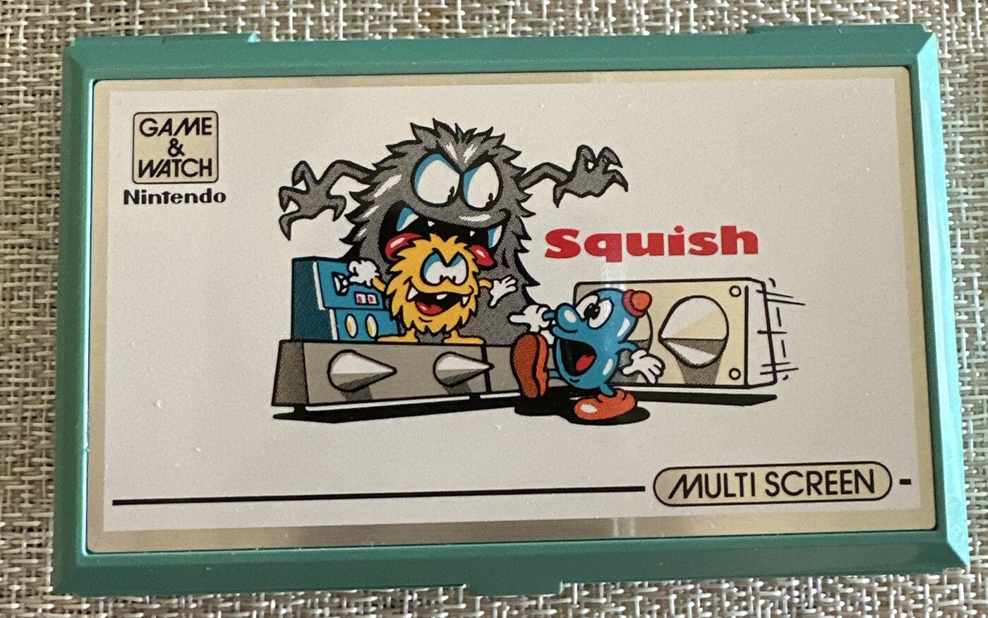 Nintendo Game & Watch Squish MG-86 Multi Screen Electric Game 1986 w/Box Working