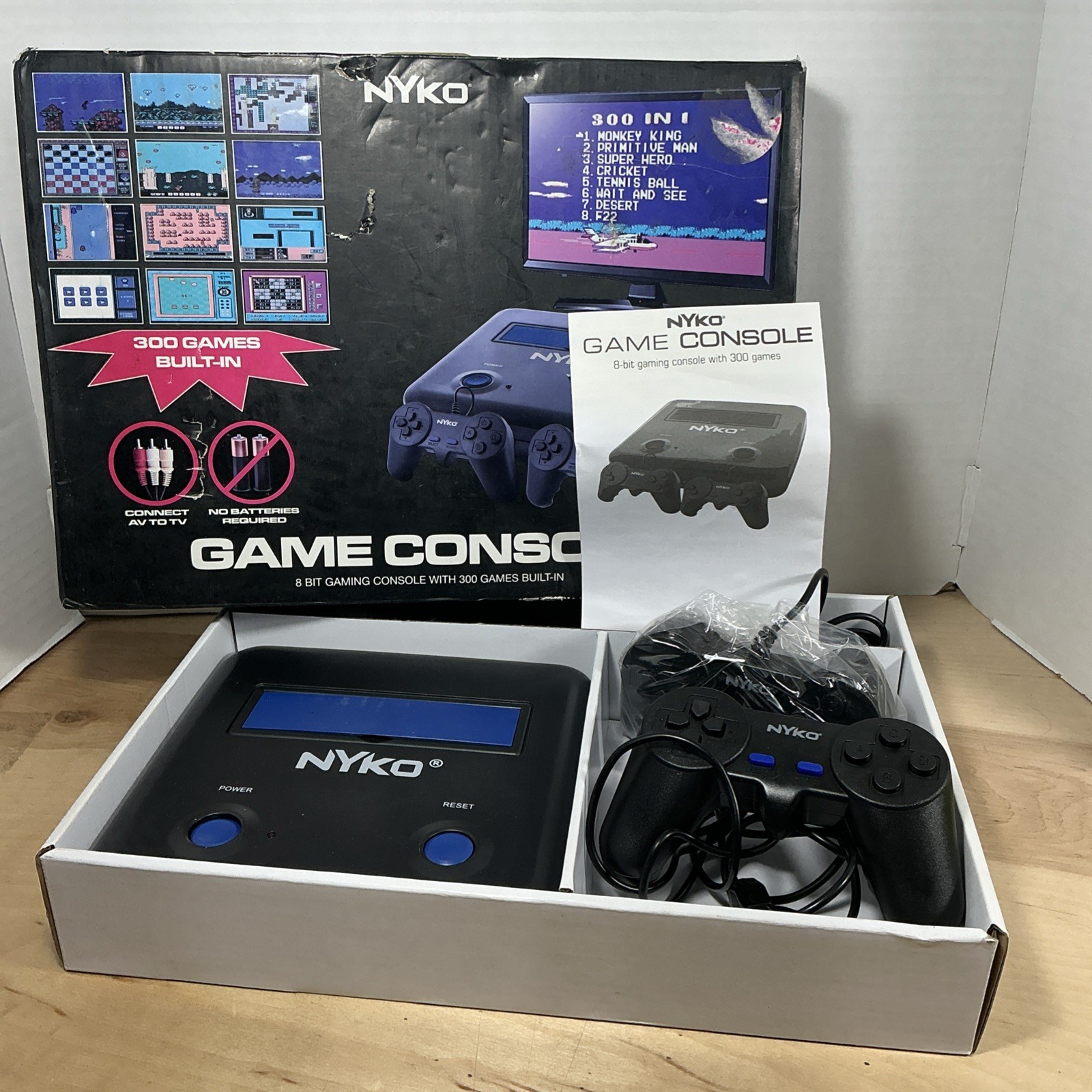 NYKO Game Console 8-Bit Console With 300 Built-In Games (2020) Item# 80821