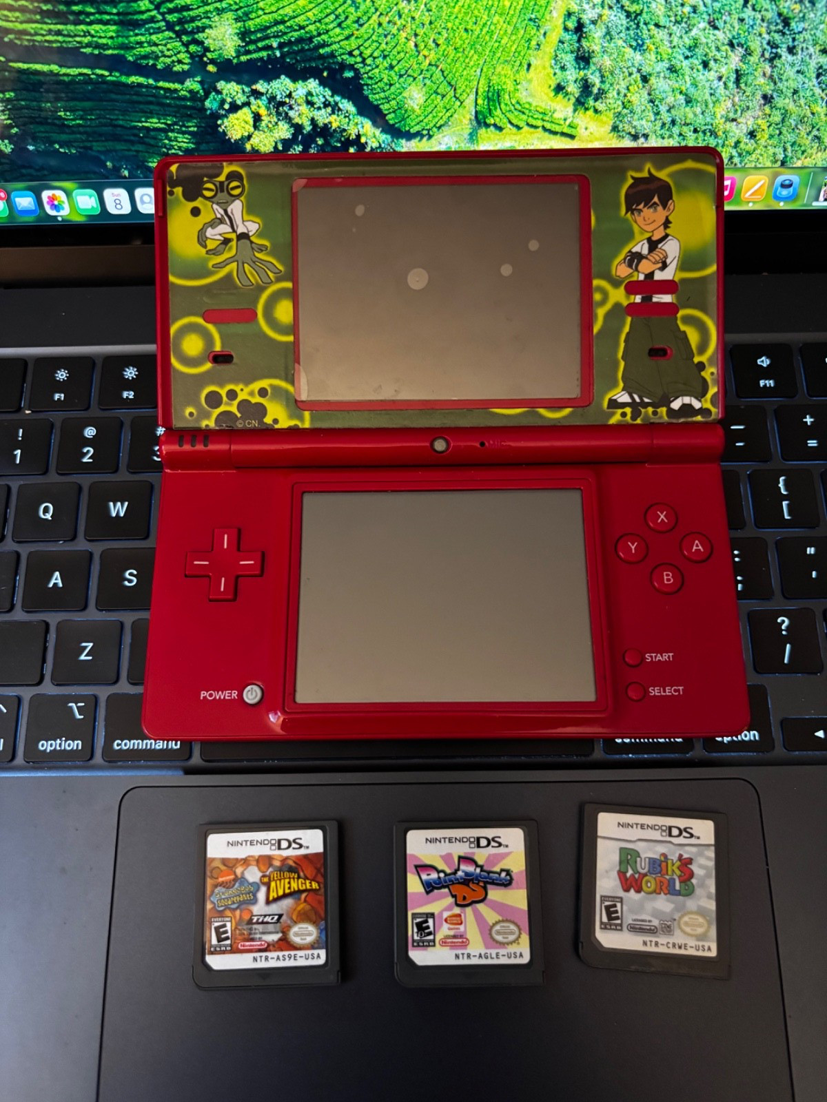 Nintendo DSi Red Console Only Tested US Model English Works, No Stylus w/ games