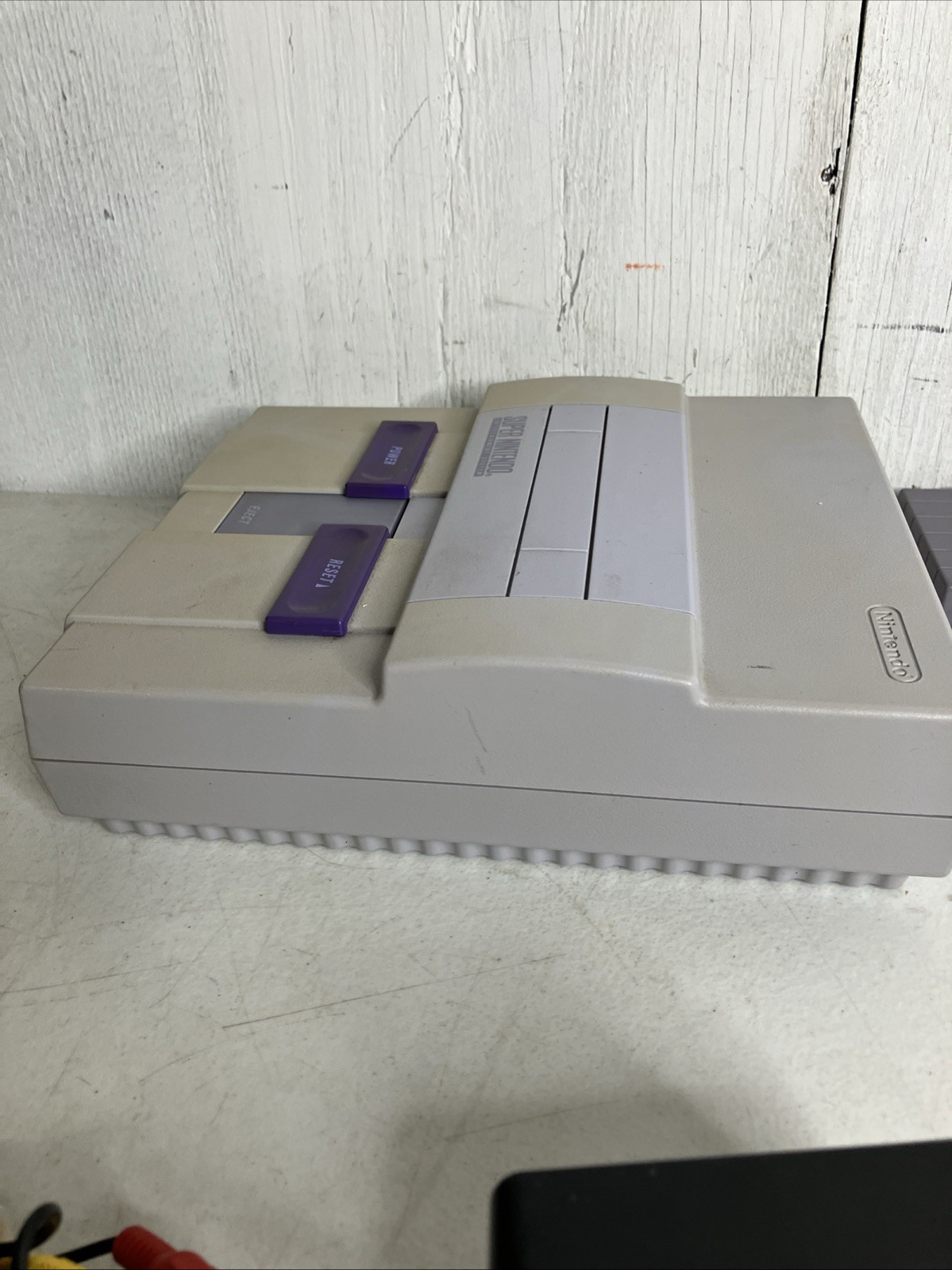 Super Nintendo SNES System Console Bundle 10 Games Super Mario World TMNT IV