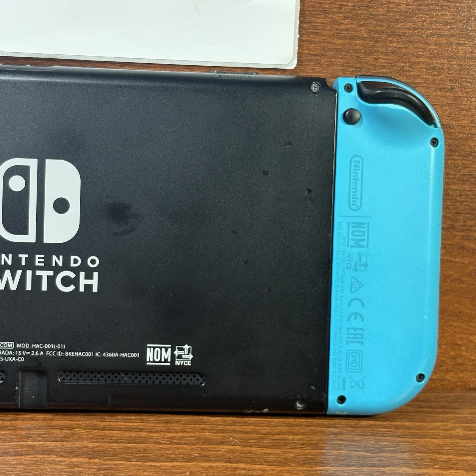 Nintendo Switch with Neon Blue & Neon Red Joy-Con | Works Perfectly | Case Inclu