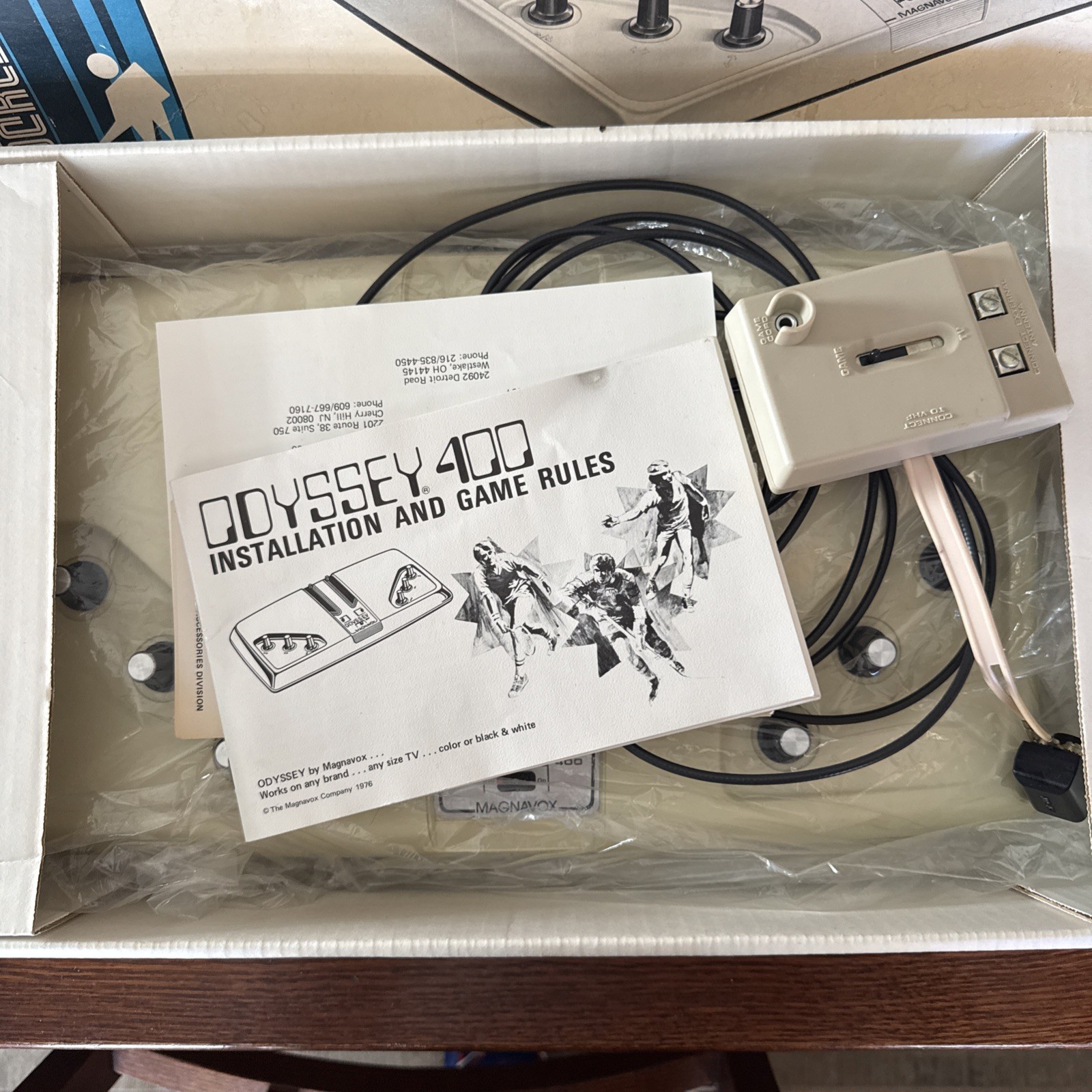 Vintage 1975 Magnavox Odyssey 400 Video Game Console With Box + Manuals