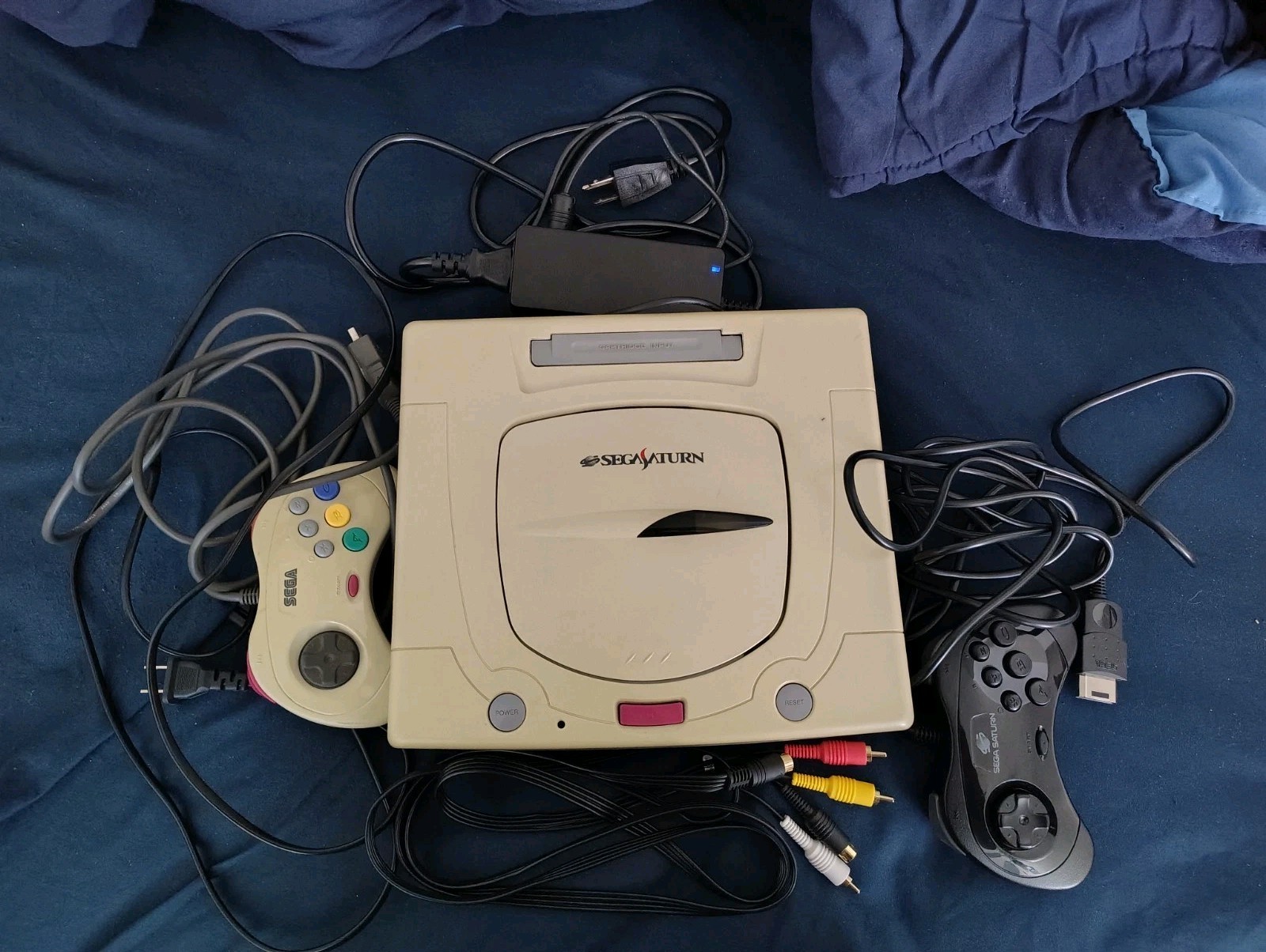 Sega Saturn White Console JP (Upgraded PSU And New Battery)