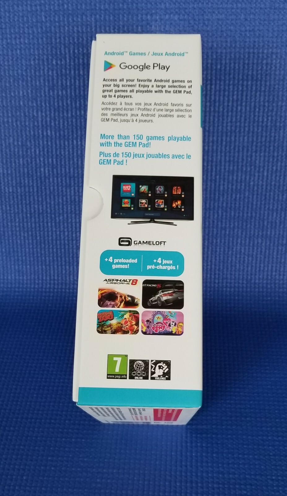 Emtec GemBox Android Games Console CPU Quad-Core 1.5GHz/1GB ram/16GB Flash drive